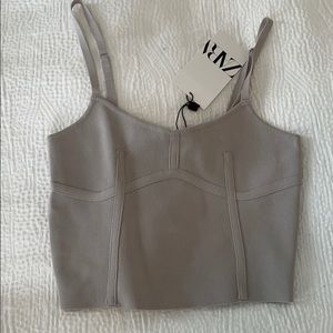 Zara structured tank top